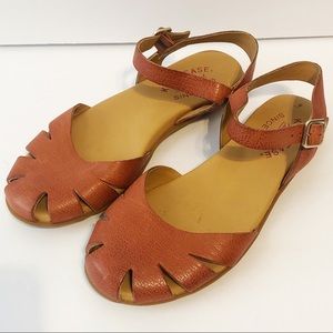 Kork-Ease leather flat sandal adjustable size 6